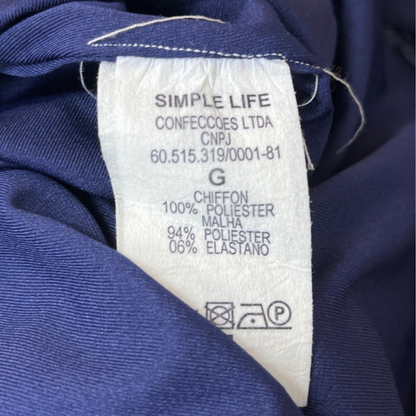 Simple Life Women's Navy Wrap Dress Sz L