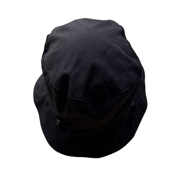 Nine West Black Bucket Hat With Decorative Band & Metal Detail
