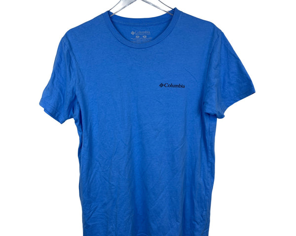 Columbia Mens Blue Graphic T-Shirt Comfortable Casual Outdoor Design Size M