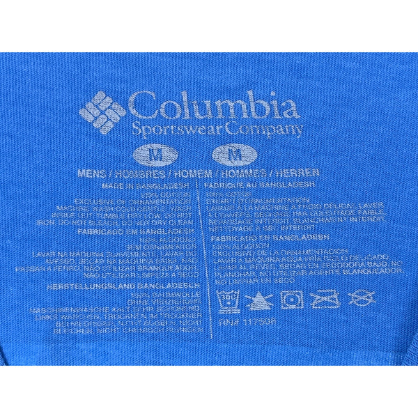 Columbia Mens Blue Graphic T-Shirt Comfortable Casual Outdoor Design Size M