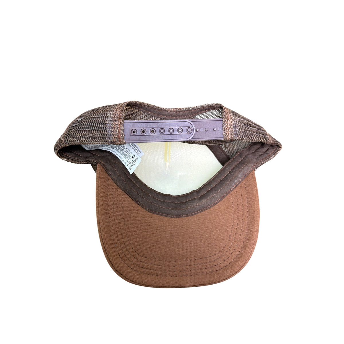 Brown & White Mesh Snapback Trucker Hat With Mushroom Print Adjustable Cotton One Size Brown & White Mesh Snapback Trucker Hat With Mushroom Print Adjustable Cotton One Size