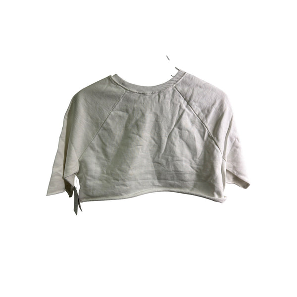 Nordstrom Womens White Cotton Butterfly Embroidered Sweatshirt Cropped S Nordstrom Womens White Cotton Butterfly Embroidered Sweatshirt Cropped S