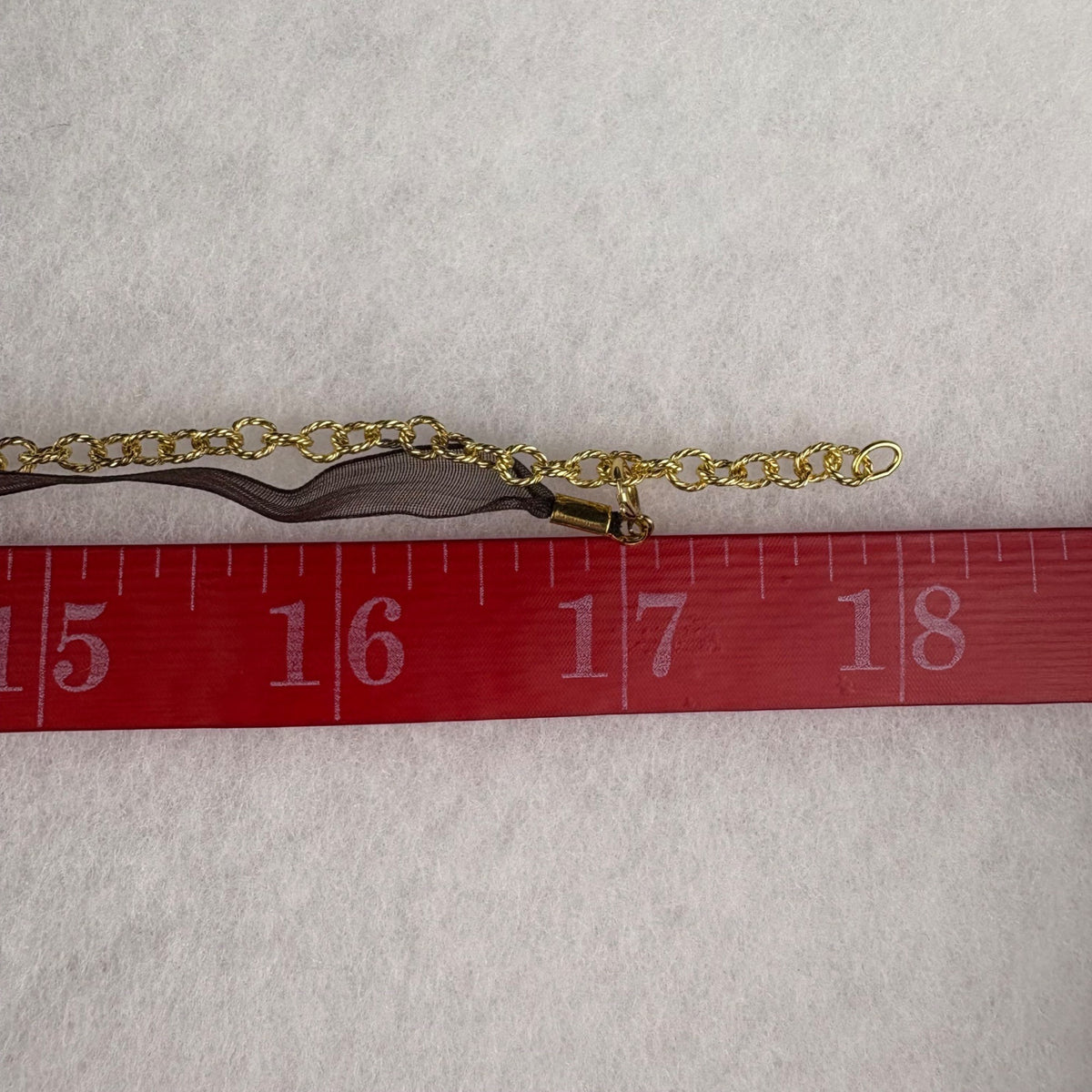 18K Gold Over Sterling Smoky Quartz Diamond Necklace Pendant Women’s Vintage Style