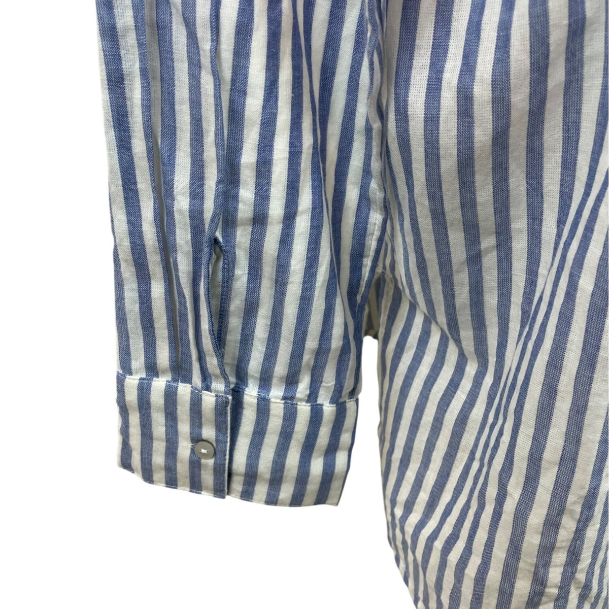 O'Neill Women’s Blue & White Striped Cover-Up  Long-Sleeve V-Neck Size L - New