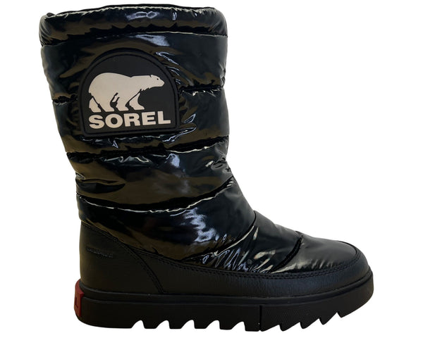 Sorel Women’s Black Insulated & Waterproof Puffy Mid-Calf Winter Boots Sz 5.5US