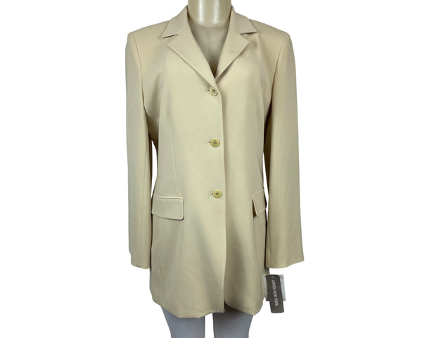 Jones New York Womens Long Sleeve Botton Down Blazer Sz 12- NEW