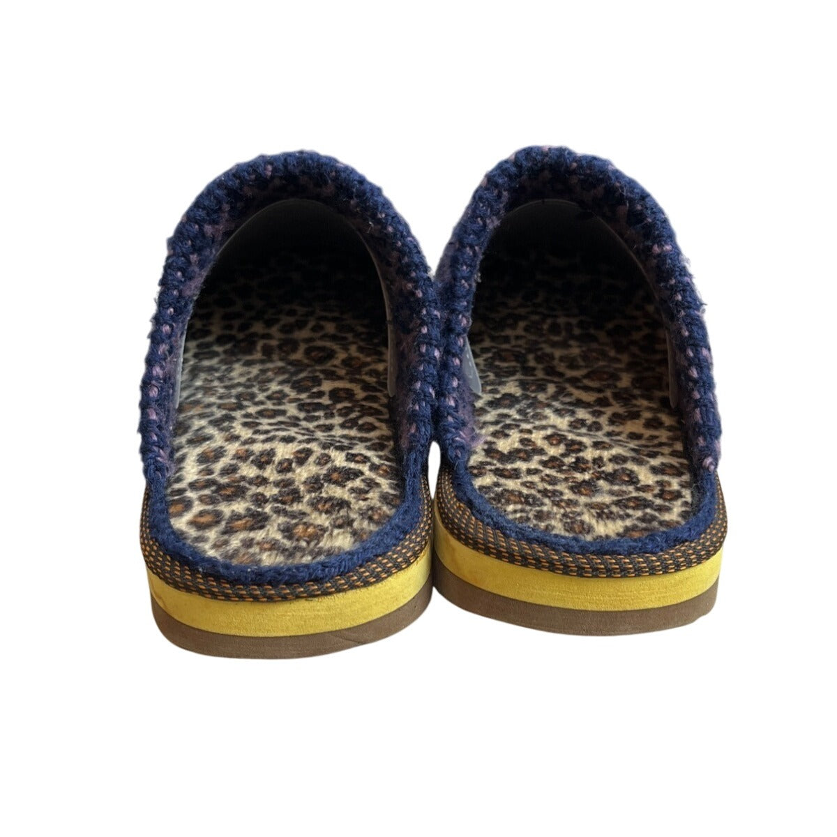 Women's Purple And Blue Wooven Quilted Pattern Slippers Sandals Size 9.5/10
