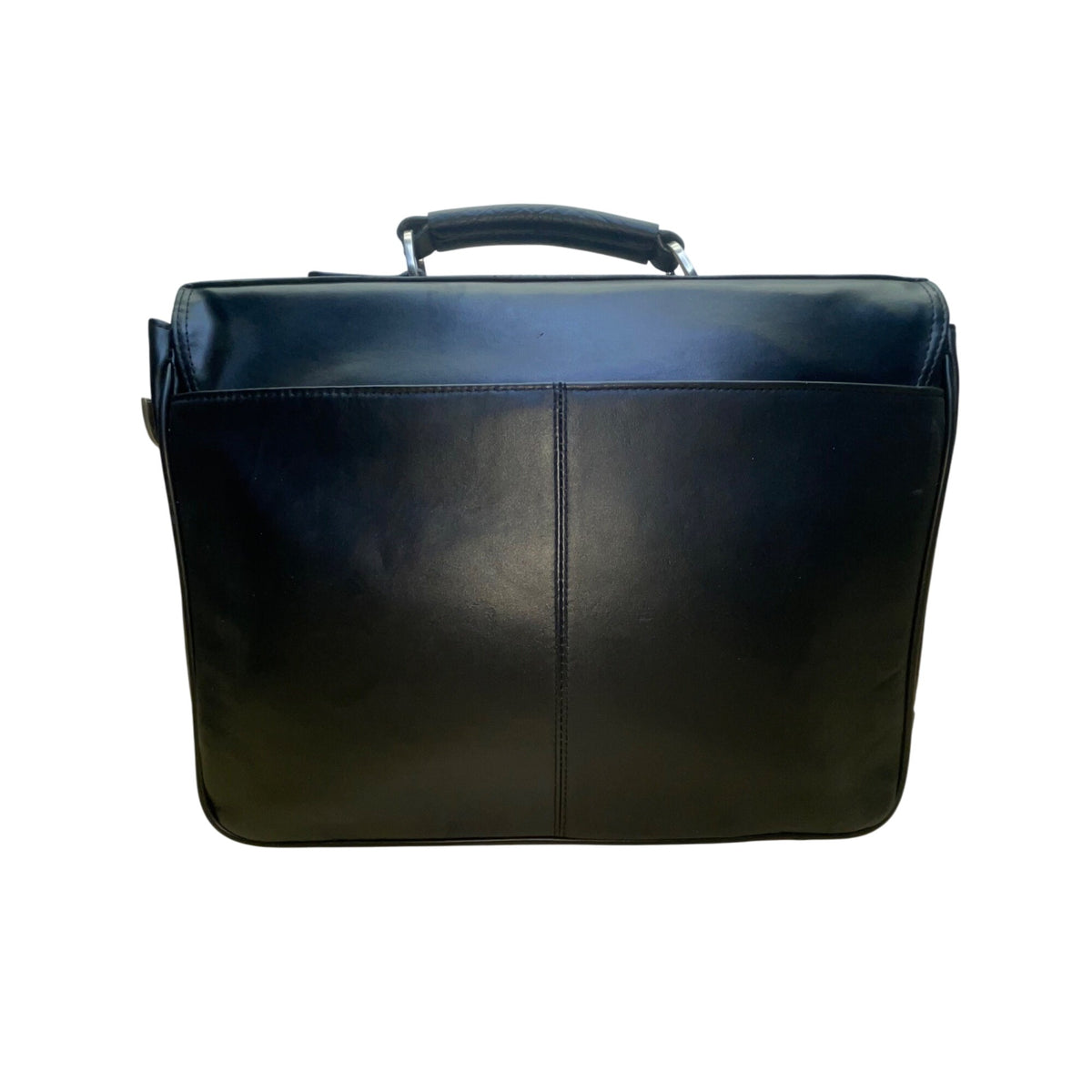 Kenneth Cole Reaction Men’s Black Manhattan Leather Laptop Briefcase