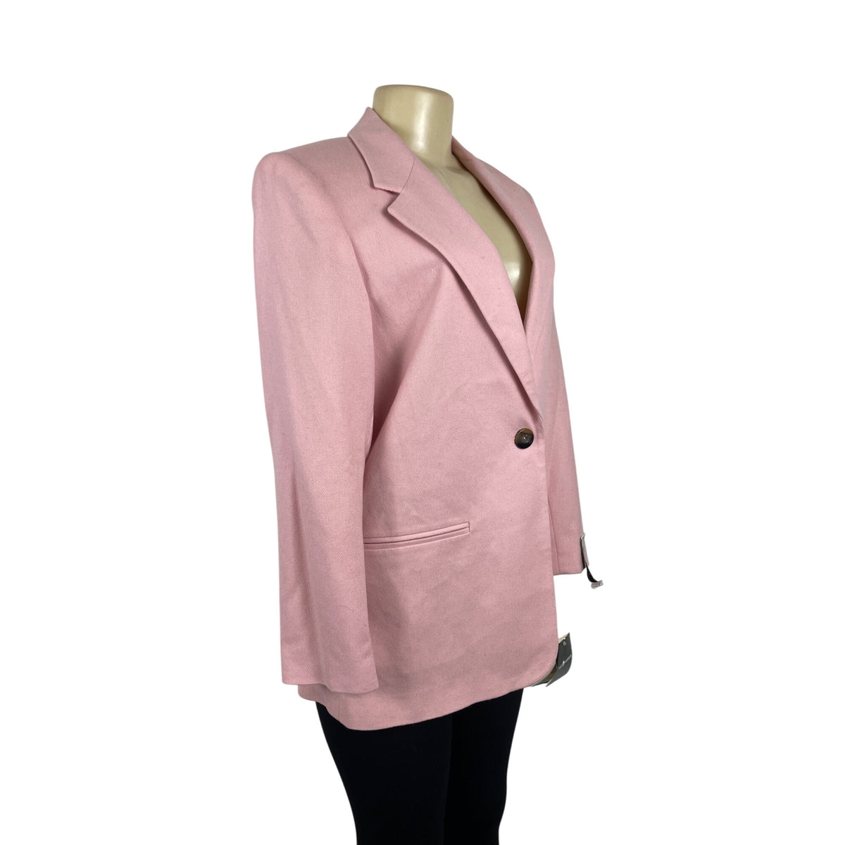 Sag Harbor Womens Pink Long Sleeve Single Button Blazer Size 8 - NWT