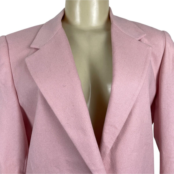 Sag Harbor Womens Pink Long Sleeve Single Button Blazer Size 8 - NWT