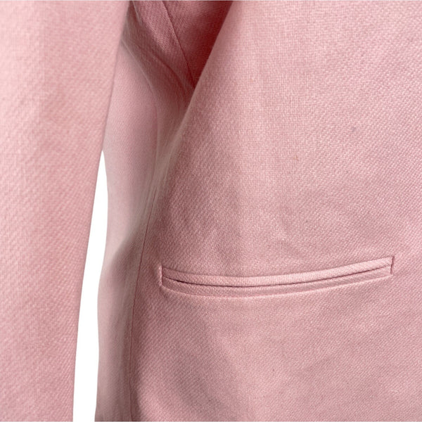 Sag Harbor Womens Pink Long Sleeve Single Button Blazer Size 8 - NWT