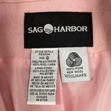 Sag Harbor Womens Pink Long Sleeve Single Button Blazer Size 8 - NWT