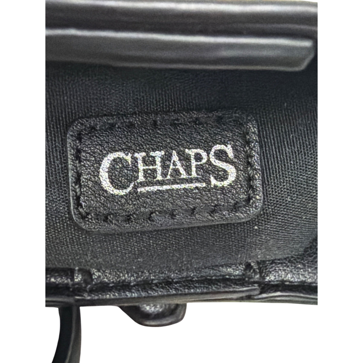 Chaps Womens Black & White Synthetic Floral Bucket Bag Adjustable Strap Medium