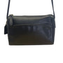 Vintage Coach Black Leather Adjustable Strap & Zipper Closure Crossbody Bag