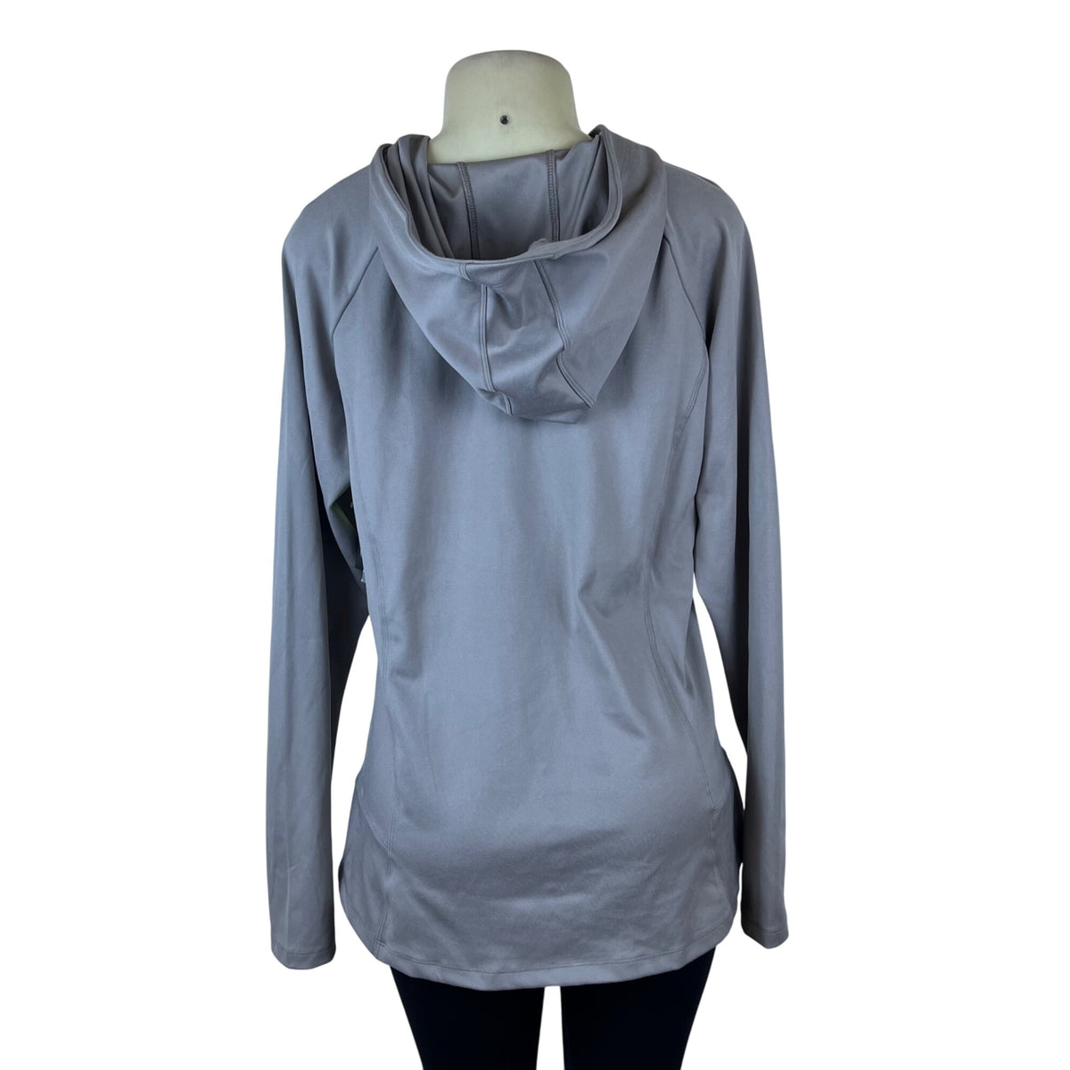 Eddie Bauer Women's Gray Polyester Full-Zip Hooded Jacket Activewear Sz XL - New