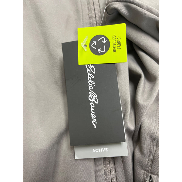 Eddie Bauer Women's Gray Polyester Full-Zip Hooded Jacket Activewear Sz XL - New