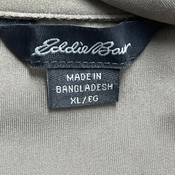 Eddie Bauer Women's Gray Polyester Full-Zip Hooded Jacket Activewear Sz XL - New