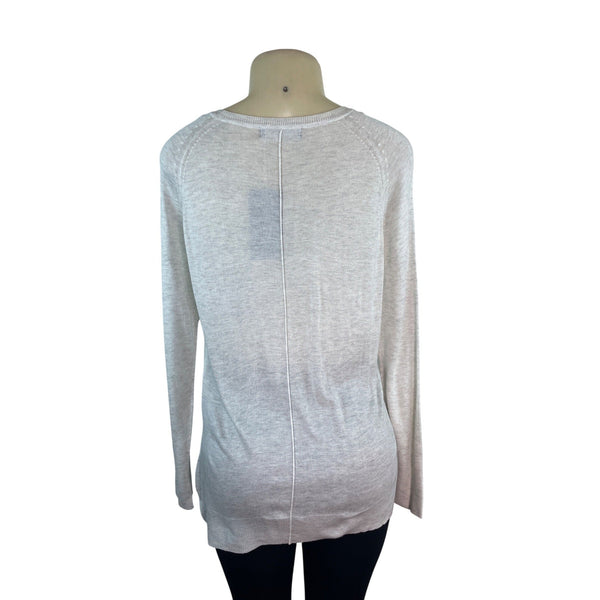 Zara Knitwear Collection Womens Lightweight Sweater In Soft Beige Size M- New