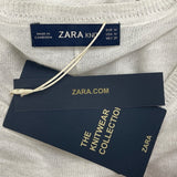 Zara Knitwear Collection Womens Lightweight Sweater In Soft Beige Size M- New