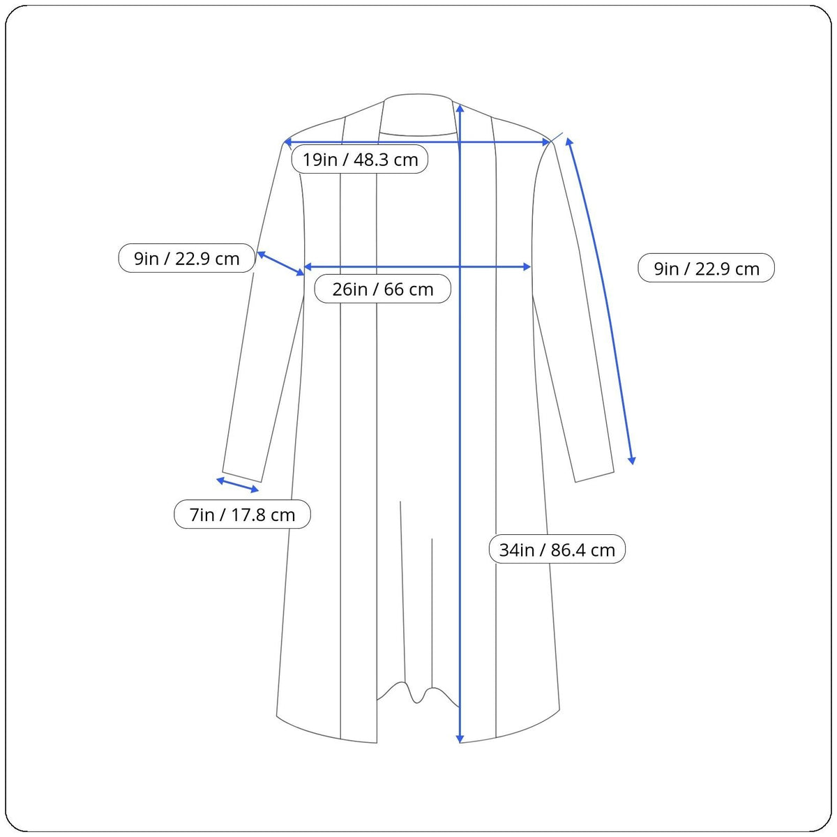 Cejon Black & White Open Front Poncho Cardigan W/ Pockets & Buckle Sz OSFM - New