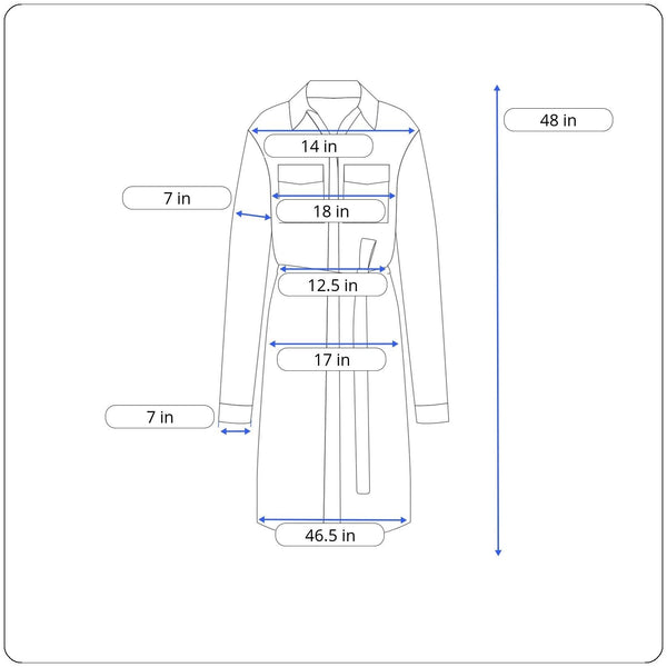 Maje Women’s Navy Shirt Dress Sz 2 (EUR 32) - NWT