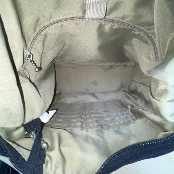 Baggallini Women’s Black Nylon Multi-Pocket Adjustable Crossbody Bag Size M