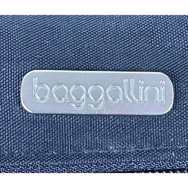 Baggallini Women’s Black Nylon Multi-Pocket Adjustable Crossbody Bag Size M
