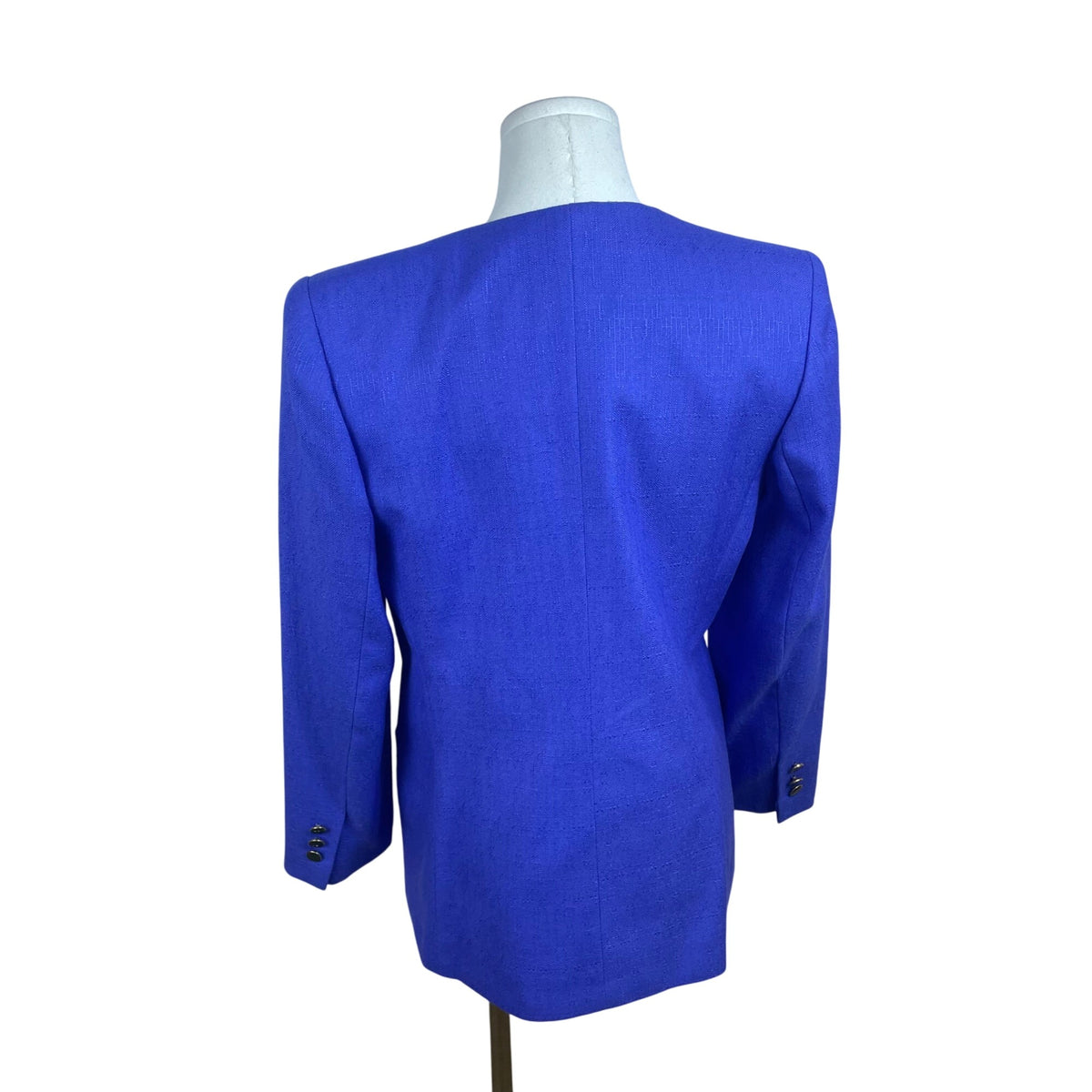 Vintage 90's Kasper Double-Breasted Womens Blazer Royal Blue Chic Stylish Sz 4