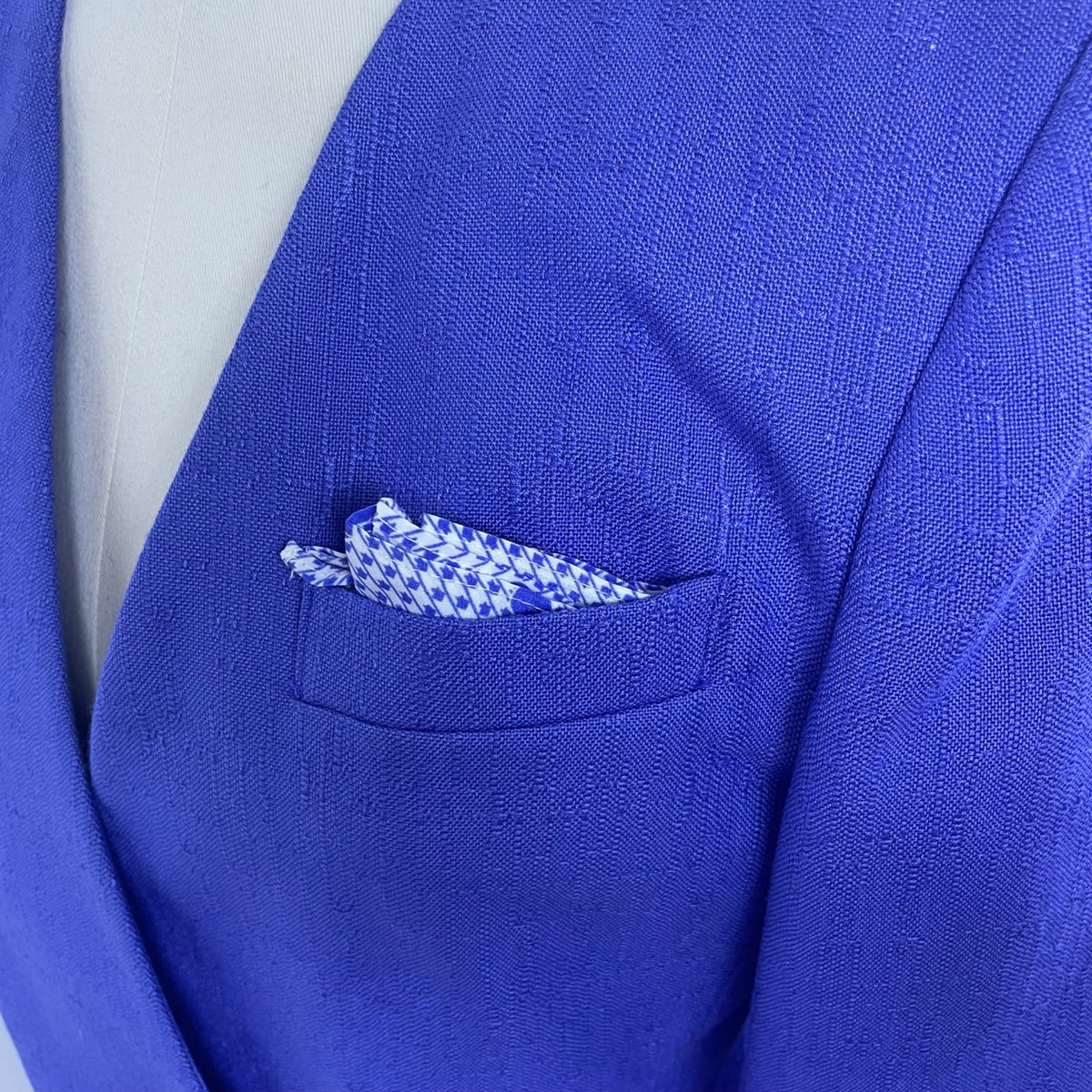 Vintage 90's Kasper Double-Breasted Womens Blazer Royal Blue Chic Stylish Sz 4