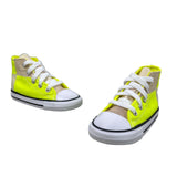 Converse Youth Boy's Yellow Chuck Taylor Uv Light Hi Top Sz 8 - NWOB