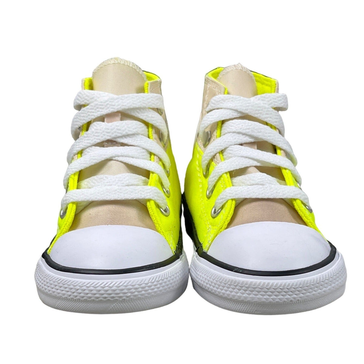 Converse Youth Boy's Yellow Chuck Taylor Uv Light Hi Top Sz 8 - NWOB