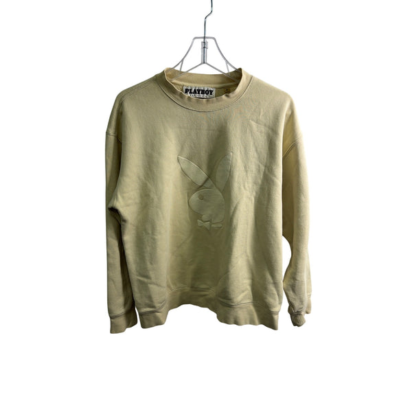Playboy By Pacsun Mens Beige Cotton Blend Pullover Sweatshirt Medium Soft Casual Playboy By Pacsun Mens Beige Cotton Blend Pullover Sweatshirt Medium Soft Casual