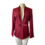 Modful Women's Red Tied Blazer with Rihnstone Belt Strap Sz XS - NWT