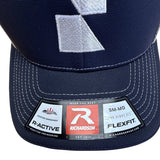 Richardson R-Active Navy & White Mesh Flexfit Hat Size SM-MD