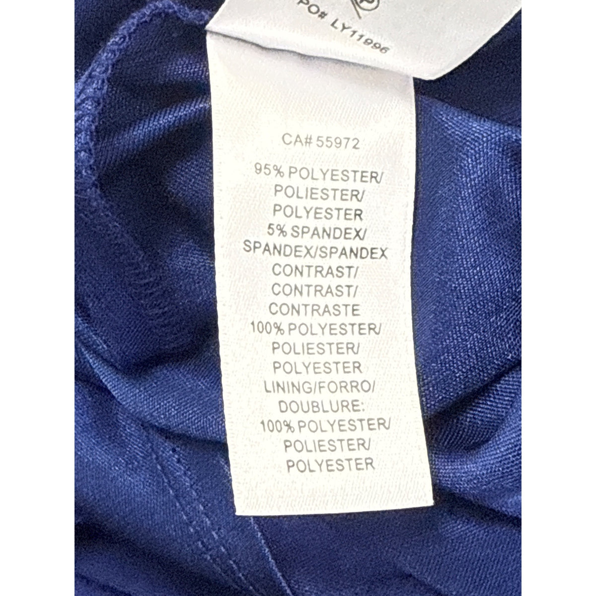 Laundry Women’s Royal Blue Gown With Beaded Asymmetrical Torso Size 10 - New