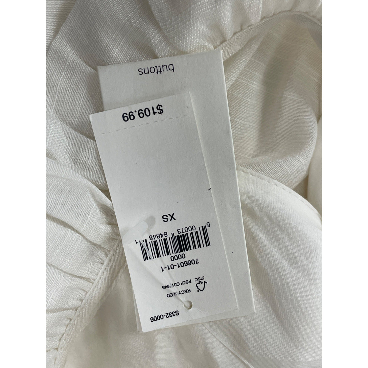 Banana Republic XS White Halter Maxi Dress With Ruffle Neck & Belted Waist - New