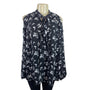 Torrid Women’s Cold Shoulder Floral Print Blouse With Tie Neck Tie Size 1 - New