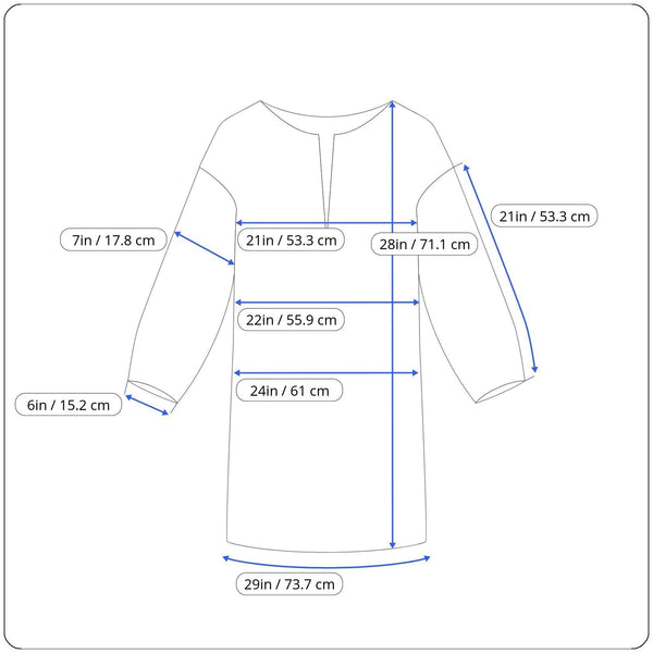 Tulip Women's Black & White Striped Long Sleeve Tunic Top Size L