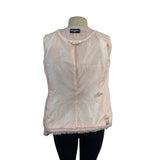 Karl Lagerfeld Women’s Pink Blazer Jacket With Fringe Detail Sz 6