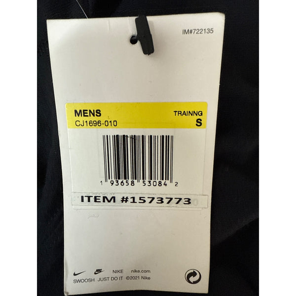 Nike Mens Black Dri-Fit Long Sleeve Hooded Training Tee Shirt Small Lightweight