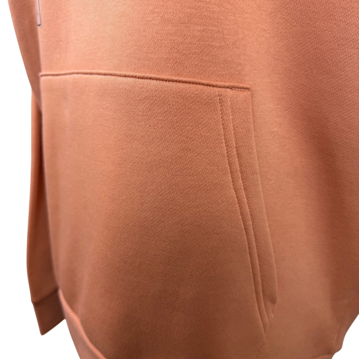 Under Armour Womens Peach Cotton Blend Hoodie Embroidered Logo Sz L