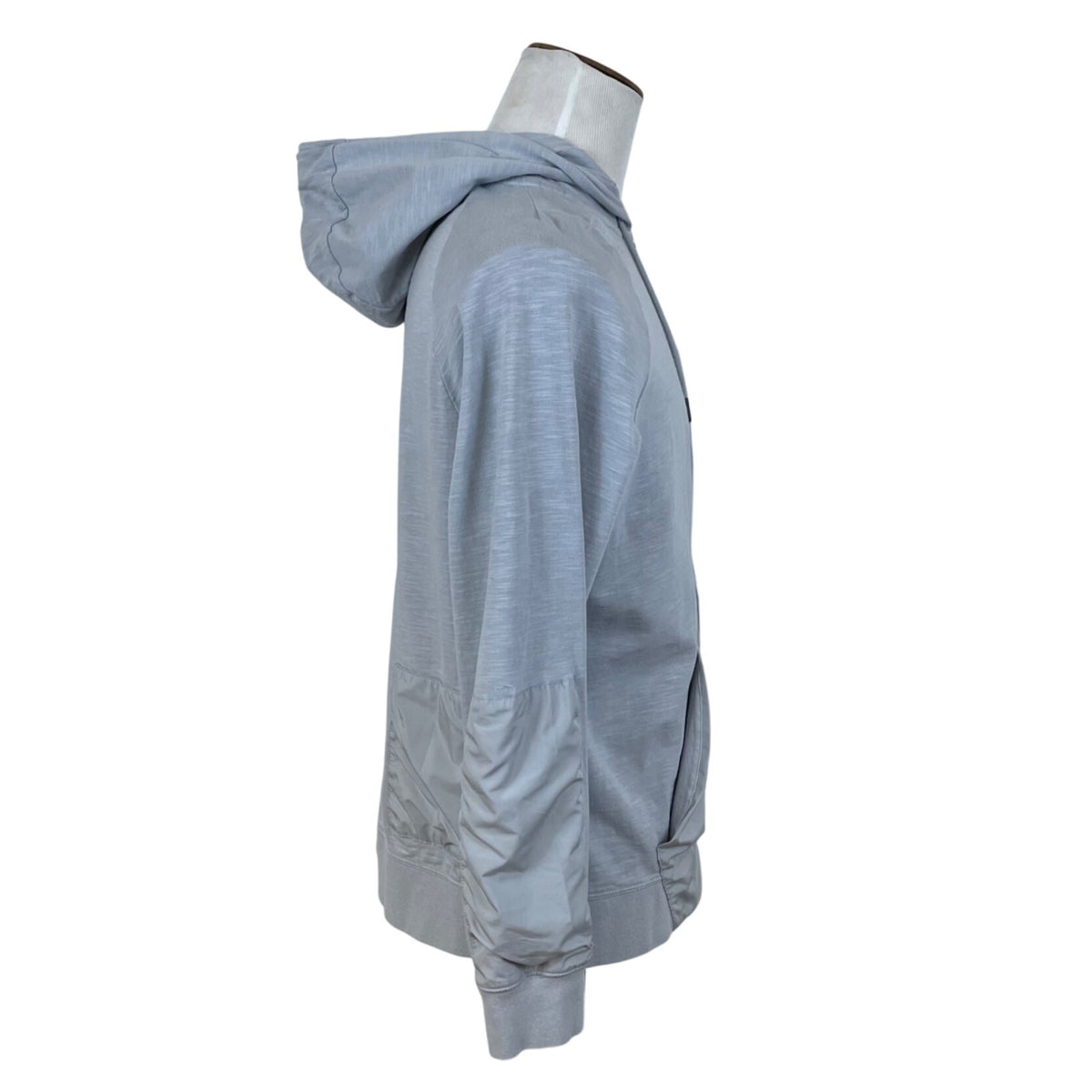 Nike Mens Gray Long Sleeve Hooded Full-Zip Jacket Size L