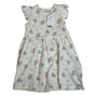 H&M Toddler Girls Floral Print Cream Dress With Ruffled Sleeves Size 3T - New
