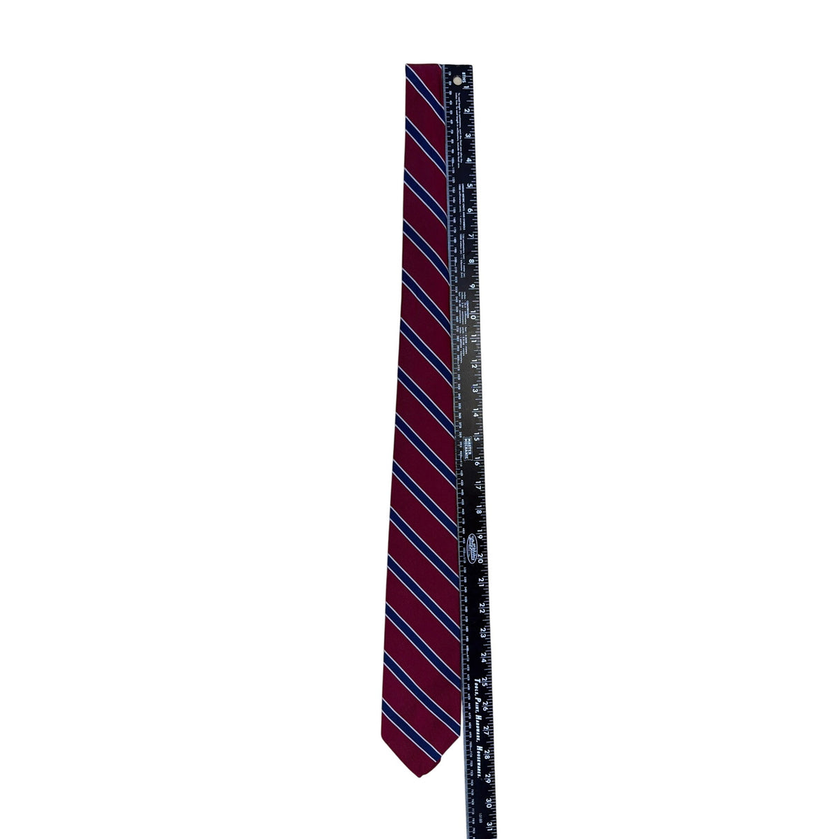 Vintage Brooks Brothers Burgundy & Blue Striped Silk Tie Classic Accessory