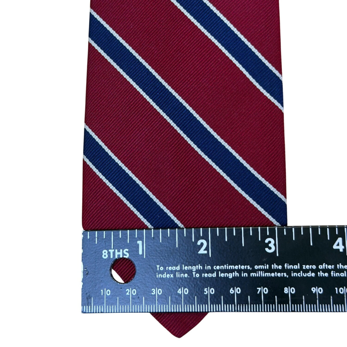 Vintage Brooks Brothers Burgundy & Blue Striped Silk Tie Classic Accessory
