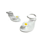 Katy Perry Women’s White Daisy Flower Jelly Sandals