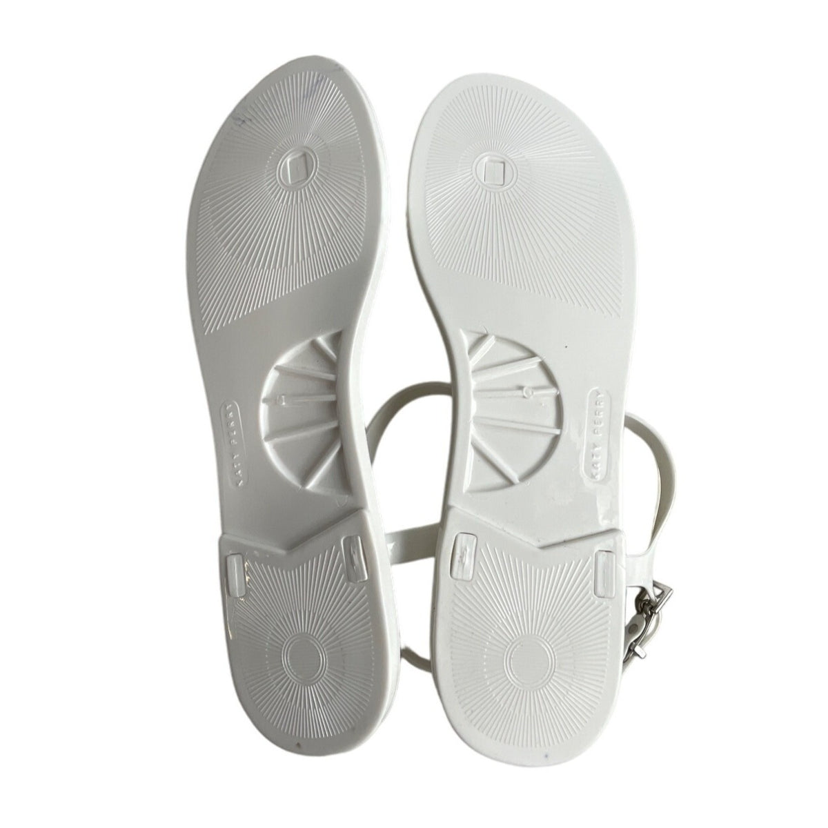 Katy Perry Women’s White Daisy Flower Jelly Sandals