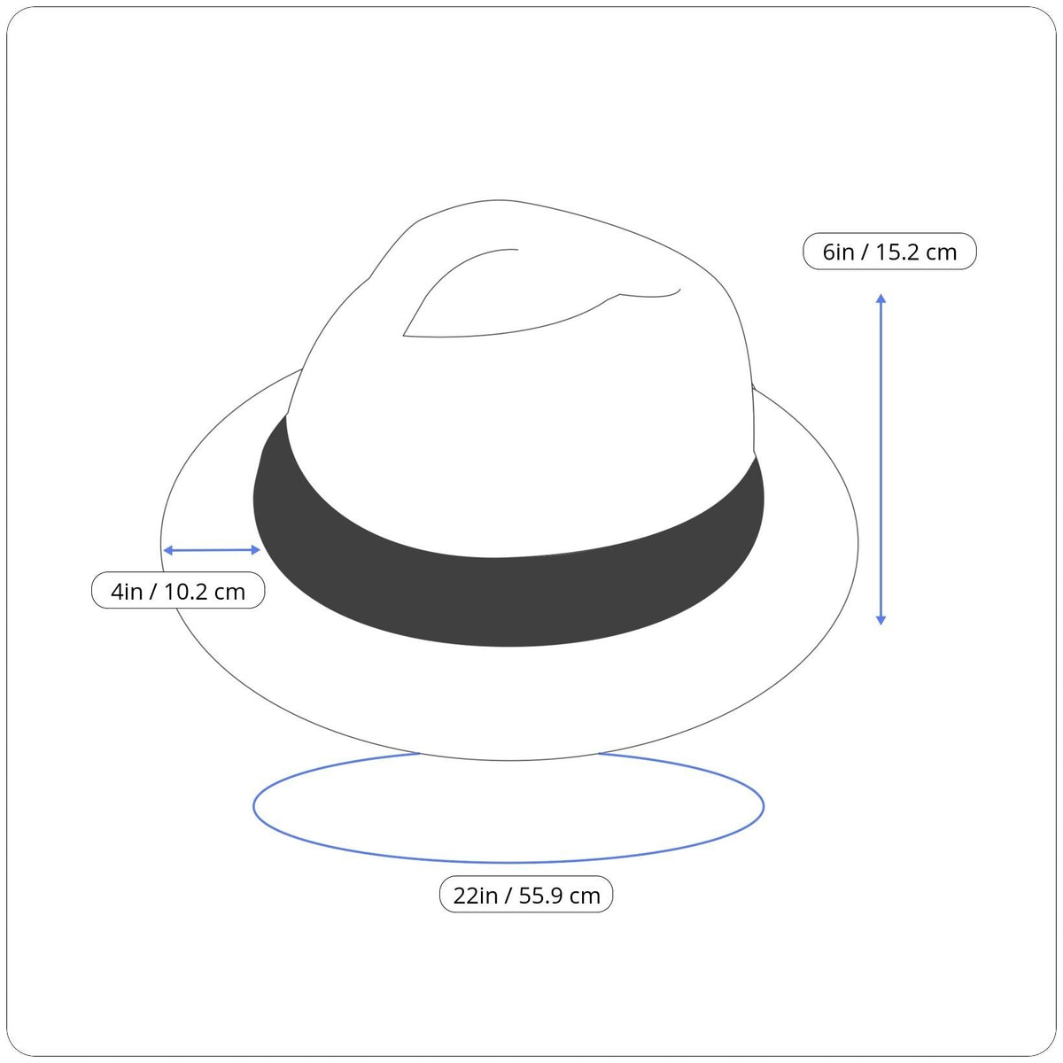 Womens Wide Brim Straw Sun Hat With Black & White Stripes - One Size