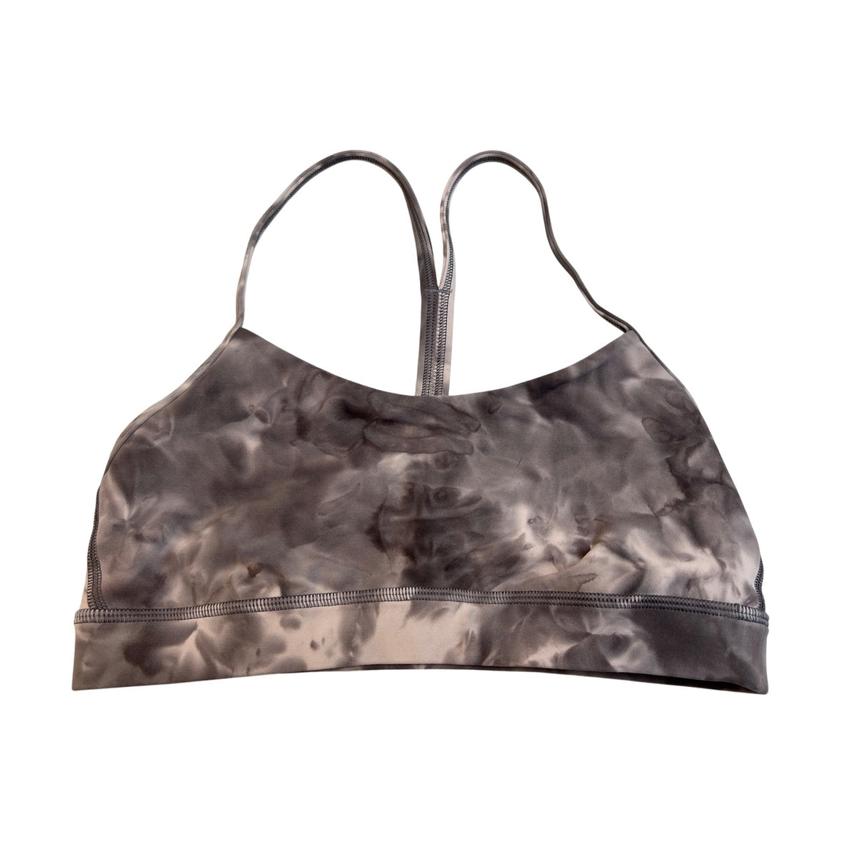 Lululemon Womens Tie-Dye Sports Bra & Leggings Set High-Waisted Stretchy Sz 2