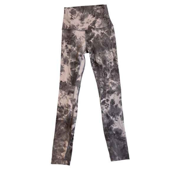 Lululemon Womens Tie-Dye Sports Bra & Leggings Set High-Waisted Stretchy Sz 2